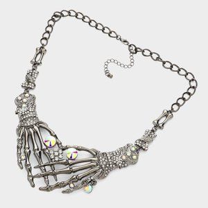 Halloween Punk Necklace Earrings Set